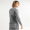 UYN Evolutyon Biotech Melange langarm Funktionsshirt Herren J801 - dark grey melange/blue S/M