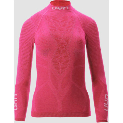 UYN Elevatyon Biomorph langarm Rollkragen-Funktionsshirt Damen P341 - pink yarrow L/XL