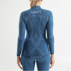 UYN Elevatyon Biomorph langarm Rollkragen-Funktionsshirt Damen K511 - blue atoll XS