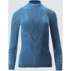 UYN Elevatyon Biomorph langarm Rollkragen-Funktionsshirt Damen K511 - blue atoll L/XL