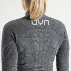 UYN Elevatyon Biomorph langarm Rollkragen-Funktionsshirt Damen G142 - grey melange XS