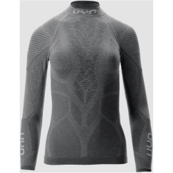 UYN Elevatyon Biomorph langarm Rollkragen-Funktionsshirt Damen G142 - grey melange XS