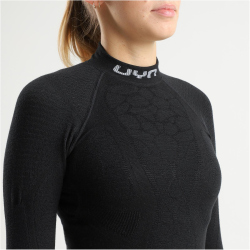 UYN Elevatyon Biomorph langarm Rollkragen-Funktionsshirt Damen B000 - black XS