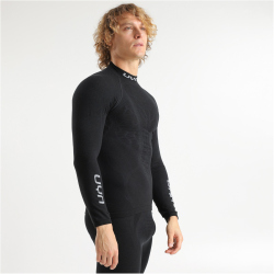 UYN Elevatyon Biomorph langarm Rollkragen-Funktionsshirt Herren B000 - black S/M