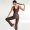 UYN Rock Fit Push Up Flared Leggings Damen M584 - ground coffee S