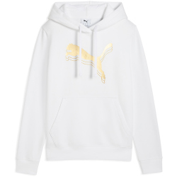 PUMA Essentials Metallic Fleece Hoodie Damen