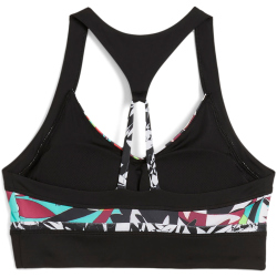 PUMA 4Keeps Tropical Print Longline Medium Support Sport-BH Damen