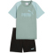 PUMA Essentials No.1 Logo Sportshirt & Shorts Set Jungen 30 - green moon 152