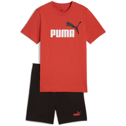 PUMA Essentials 2 Color No. 1 Logo T-Shirt & Shorts...