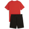 PUMA Essentials 2 Color No. 1 Logo T-Shirt & Shorts Set Jungen 15 - red fire 140