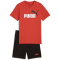 PUMA Essentials 2 Color No. 1 Logo T-Shirt & Shorts Set Jungen 15 - red fire 152