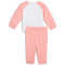 PUMA Minicats Essentials Raglan Fleece Crew Baby-Jogginganzug 18 - pink fruit 98