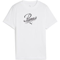 PUMA Essentials Script T-Shirt Mädchen 02 - PUMA white 176