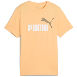 PUMA Essentials 2 Color No.1 Logo T-Shirt Jungen 41 - almost apricot 140