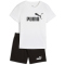 PUMA Essentials No.1 Logo T-Shirt & Shorts Set Kinder 02 - PUMA white-PUMA black 98