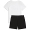 PUMA Essentials No.1 Logo T-Shirt & Shorts Set Kinder 02 - PUMA white-PUMA black 98