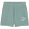 PUMA Essentials Script High-Waist 5" Sweatshorts Damen 30 - green moon S