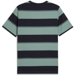 PUMA Class Striped T-Shirt Herren 30 - green moon S