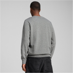 PUMA Essentials No. 1 Logo French Terry Crew Sweatshirt Herren 03 - medium gray heather S