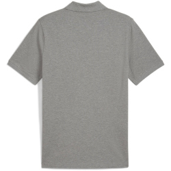 PUMA Essentials No. 1 Logo Pique Poloshirt Herren 03 - medium gray heather M