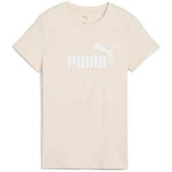 PUMA Essentials No. 1 Logo T-Shirt Damen 87 - alpine snow L