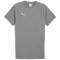 PUMA teamEvostripe T-Shirt Herren 33 - medium gray heather/puma silver/puma white S
