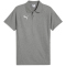 PUMA teamEvostripe Poloshirt Herren 33 - medium gray heather/puma silver/puma white S