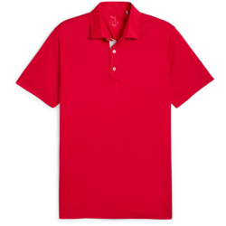 PUMA Pure 2.0 Poloshirt Herren 15 - strong red XS