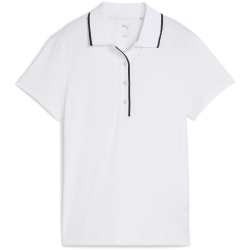 PUMA Cloudspun Bridges Poloshirt Damen 01 - white glow S