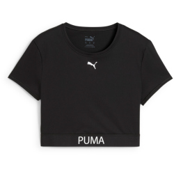 PUMA Strong kurzes Trainingsshirt Damen 01 - PUMA black L