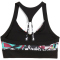 PUMA 4Keeps Tropical Print Longline Medium Support Sport-BH Damen 51 - PUMA black/aw/048280/0001 XS