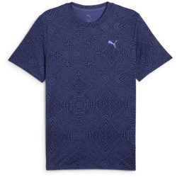 PUMA Move Cloudspun Print Fitnessshirt Herren 46 - blue...