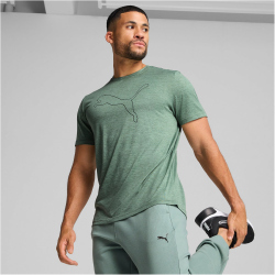 PUMA Tad Essential Heather Large Cat Trainingsshirt Herren 30 - green moon heather 3XL