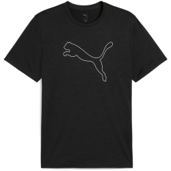 PUMA Tad Essential Heather Large Cat Trainingsshirt Herren 01 - PUMA black heather M