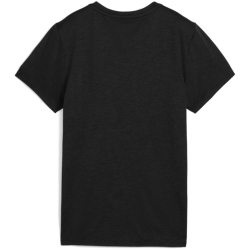 PUMA Tad Essential Heather Logo Trainingsshirt Damen 01 - PUMA black heather S