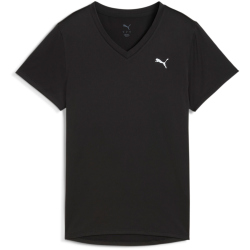 PUMA Tad Essential V-Neck Trainingsshirt Damen 01 - PUMA black S