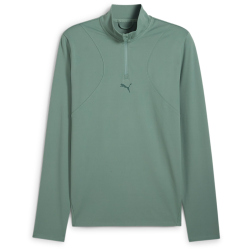 PUMA Cloudspun 1/4-Zip Sweatshirt Herren 30 - green moon S