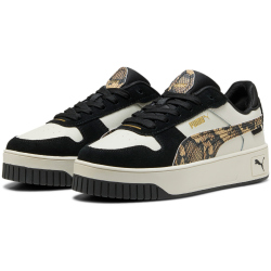 PUMA Carina Street Snake Chic Plateau Sneaker Damen 02 - vapor gray/puma black/puma gold 39