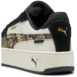 PUMA Carina Street Snake Chic Plateau Sneaker Damen 02 - vapor gray/puma black/puma gold 39