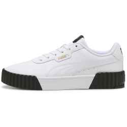 PUMA Carina 3.0 Leder Sneaker Damen 09 - PUMA white/PUMA gold/PUMA black 38