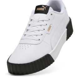 PUMA Carina 3.0 Leder Sneaker Damen 09 - PUMA white/PUMA gold/PUMA black 38