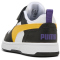 PUMA Rebound V6 Lo AC+ Sneaker mit Klettverschluss Kinder 23 - PUMA black/yellow sizzle/PUMA white 35