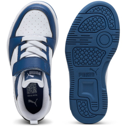 PUMA Rebound V6 Lo AC+ Sneaker mit Klettverschluss Kinder 21 - clyde royal-puma white 32