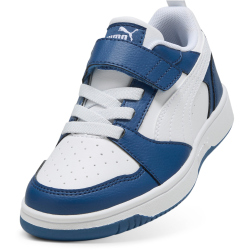 PUMA Rebound V6 Lo AC+ Sneaker mit Klettverschluss Kinder 21 - clyde royal-puma white 32