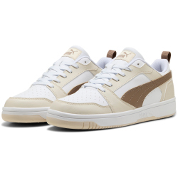 PUMA Rebound V6 Low Sneaker 38 - PUMA white/totally taupe/alpine snow 41