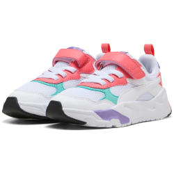 PUMA Trinity AC+ Sneaker Kinder 21 - PUMA white/peach frost/lavender alert/aquatic 32