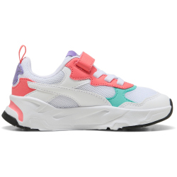 PUMA Trinity AC+ Sneaker Kinder 21 - PUMA white/peach frost/lavender alert/aquatic 32