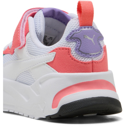 PUMA Trinity AC+ Sneaker Kinder 21 - PUMA white/peach frost/lavender alert/aquatic 32