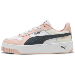PUMA Carina Street Plateau Sneaker Damen 45 - PUMA white/strong gray/rose quartz 38.5