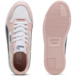 PUMA Carina Street Plateau Sneaker Damen 45 - PUMA white/strong gray/rose quartz 38.5
